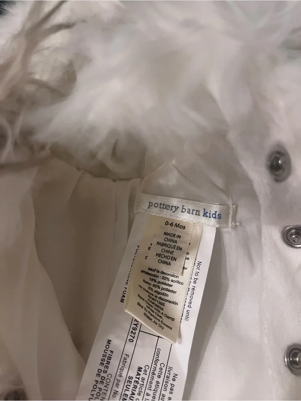 NWT Pottery Barn Kids Woodland Goat Baby Costume - Picture 4 of 4